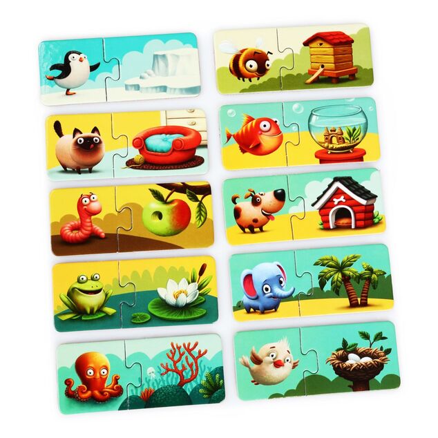 Puzzlika 13074 Môj domov - náučné puzzle 20 dielikov