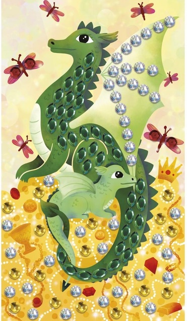Janod Atelier Deco Bilder mit Pailletten Drachen ab 6 Jahren