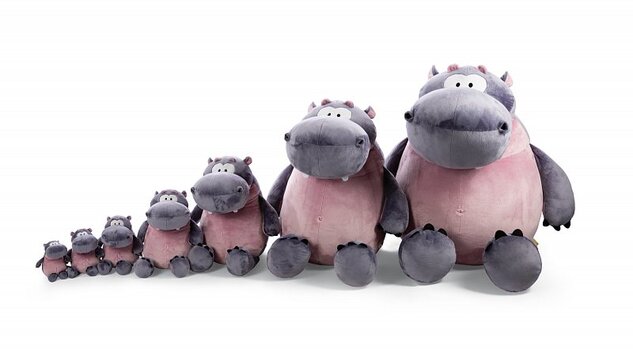 NICI peluche Hippo DJ Nilbert 35cm, VERDE