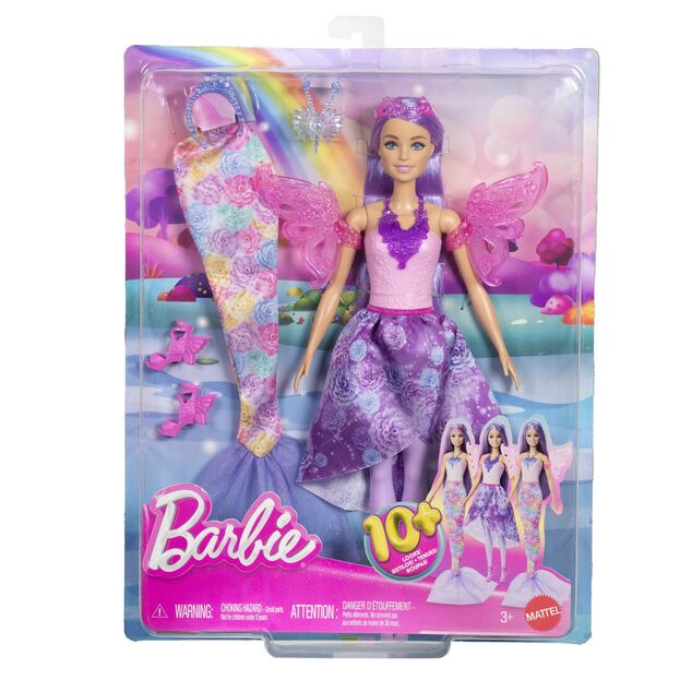 Mattel Barbie muñeca y vestuario de cuento, JCP74