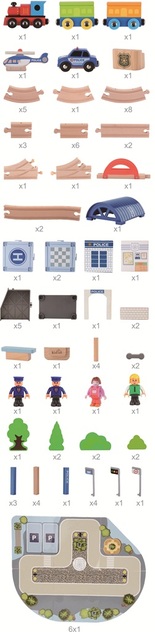 2Kids Toys Vláčikodráha Mesto 90 dielov