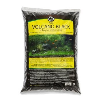 Substrát Rataj Volcano Black čierny akvarijný 2l