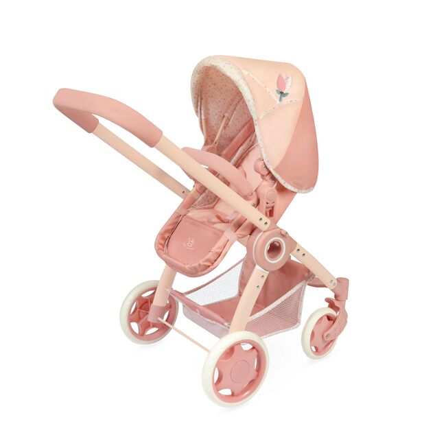DeCuevas 80574 Skladací kočík pre bábiky 3 v 1 s taškou Tulipe 2025 - 70 cm