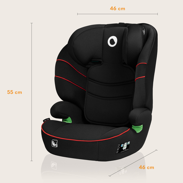 Lionelo Autosedačka Lars i-Size (100-150 cm) Sporty Black Red