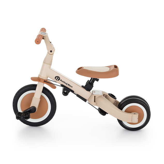 PETITE&amp;MARS Trojkolka multifunkčná 5v1 Turbo Desert Sand