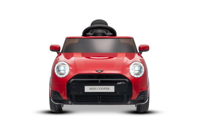 Elektrické autíčko BMW Mini Cooper 12V, červené, USB Vstup s Bluetooth pripojením na MP3 P