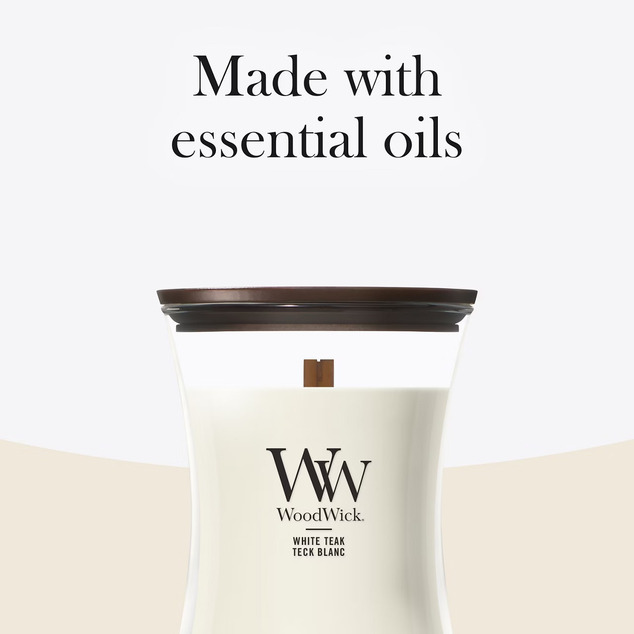 WW Kerze Mittel White Teak