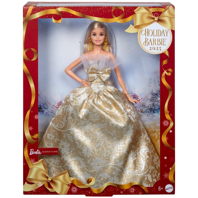 Mattel Barbie Vianočná bábika Signature 2025 Holiday blondínka