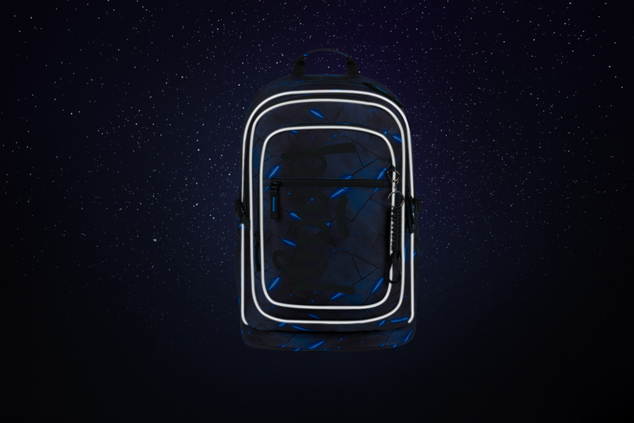 BAAGL SET 3 Cubic Flash: Rucksack, Federmäppchen, Beutel GRS