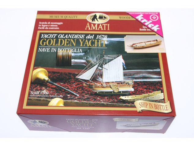 AMATI Golden Yacht 1:300 kit do fľaše