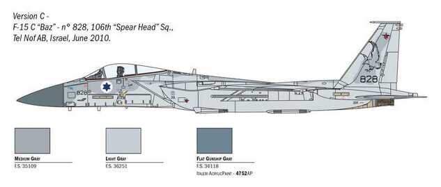 Model Kit letadlo 1415 - F-15C Eagle (1:72)