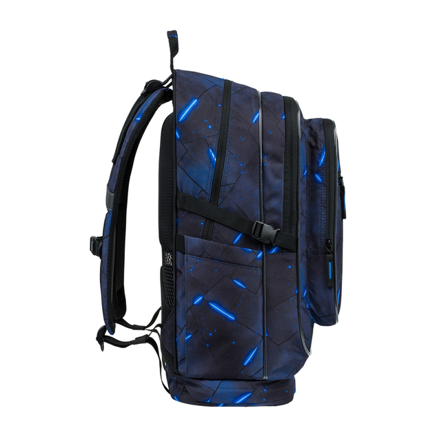 BAAGL SET 3 Cubic Flash: Rucksack, Federmäppchen, Beutel GRS