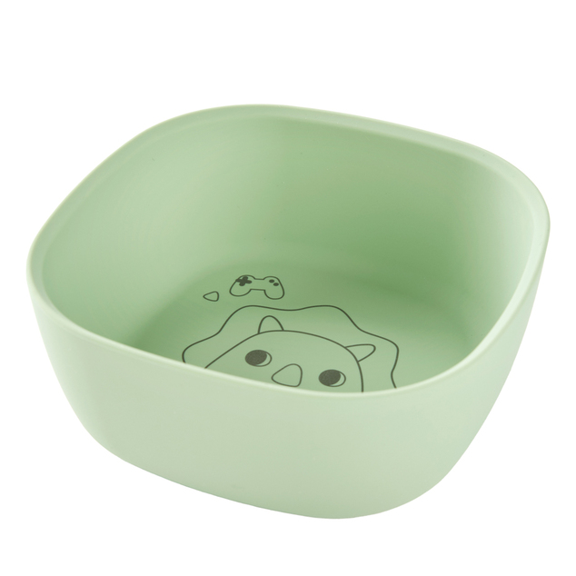 SKIP HOP Ciotola in silicone Besties Squad Green, 2 anni+