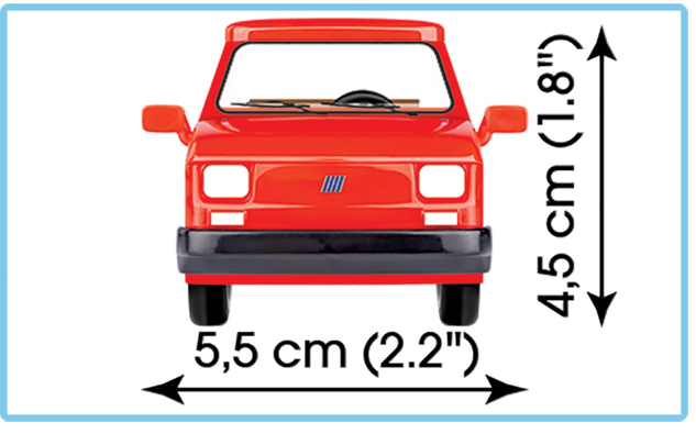 Cobi 24531 Youngtimer Malý FIAT 126p 1994-1999 1:35