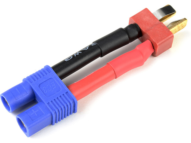 Konverzný kábel Deans prístroj - EC3 batéria 12AWG