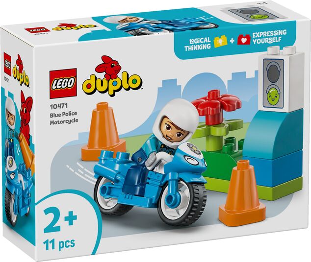 LEGO® DUPLO® 10471 Modrá policajná motorka