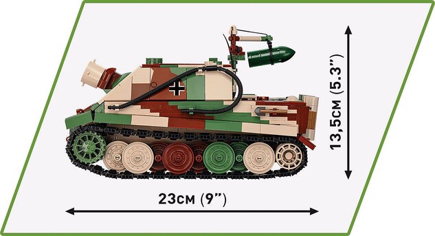 Cobi Sturmtiger 38 cm RW61 Sturnmorser Tiger, 1:28, 1115 k, 1 f