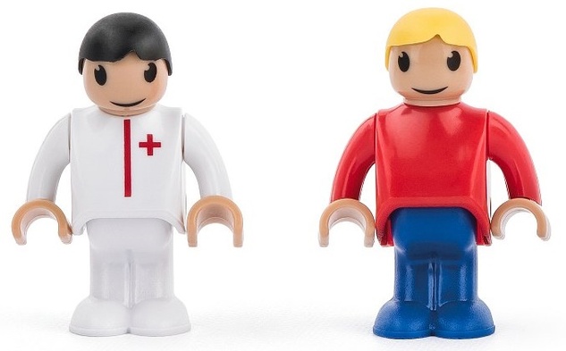 Woody Autíčka k dráhe - Ambulancia, 4ks