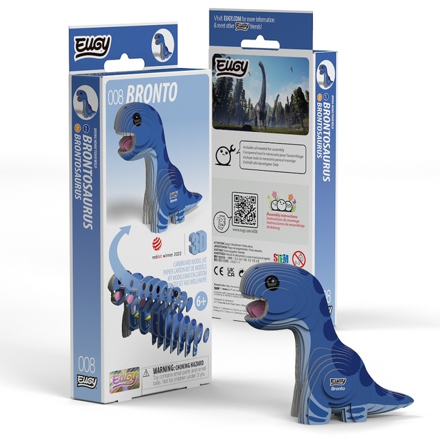 EUGY Brontosarus 3D kartonasta sestavljanka