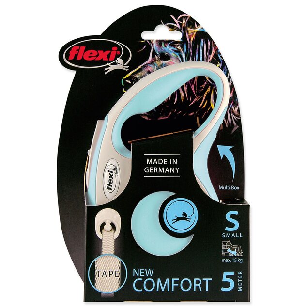 Vodítko Flexi New Comfort páska S svetlo modré 5m