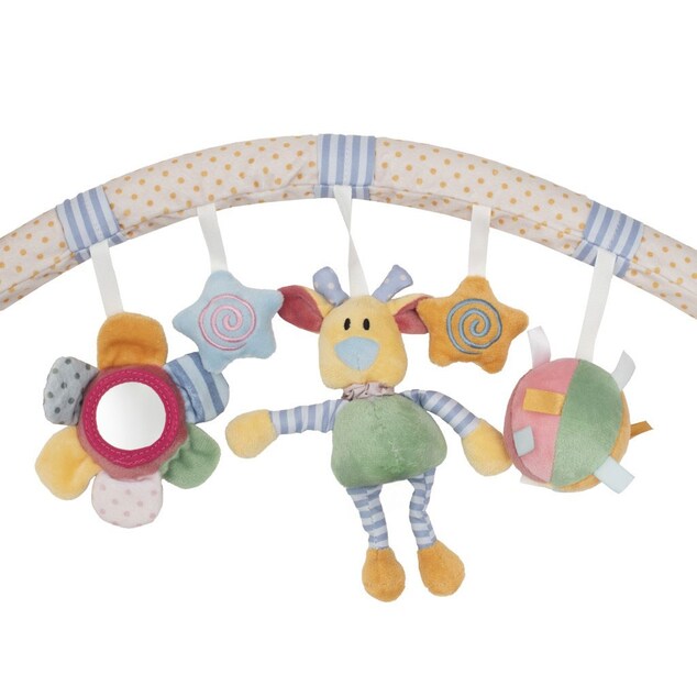 Hračka do kočika Baby Mix kvety, medvedíka a hviezdičiek