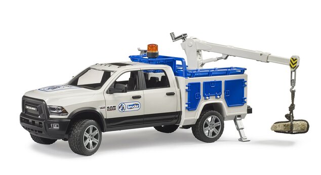 Bruder 2509 Veicolo di servizio RAM 2500 con faro rotante 1:16