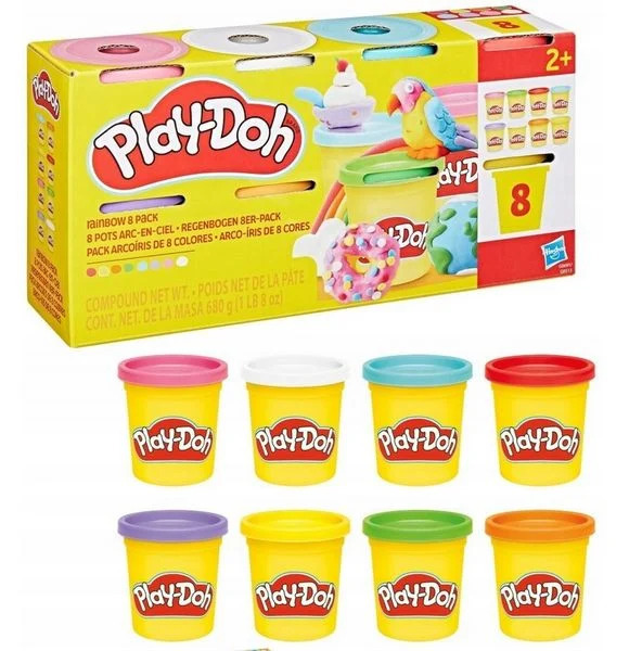 Play-Doh 8er-Pack Becher V2, sortiert