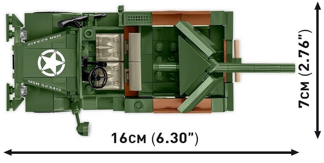Cobi II WW 37 mm GMC M6 Fargo, 1:35, 230 k, 1 f