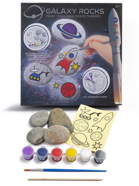 Ensemble créatif NASA - peinture de pierres comme planètes 4 pierres