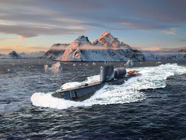 Plastic ModelKit ponorka 05184 - U.S.S. Nautilus (1:305)