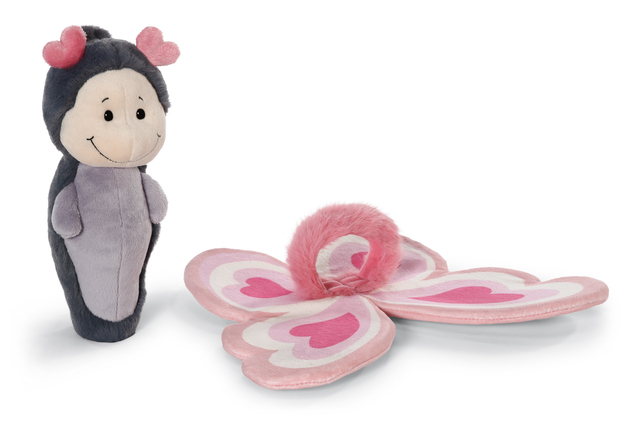 NICI farfalla di peluche Love in scatola regalo, 21 cm