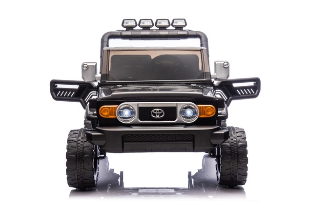 Elektrické autíčko Toyota FJ Cruiser XXL s pohonom 4x4, licencované (Dvojmiestne), čierne,
