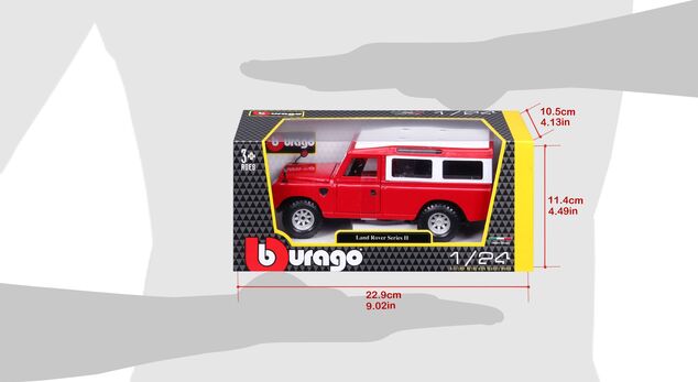 Bburago 1:24 Land Rover Rot