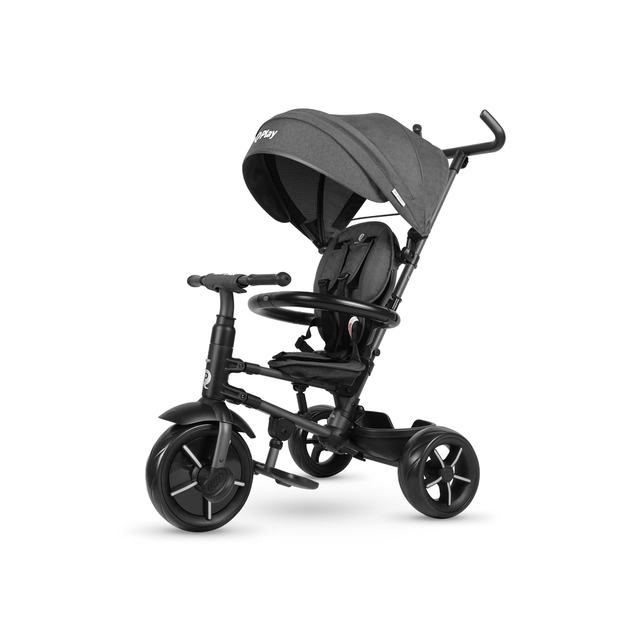QPLAY Dreirad Rito Star Black, klappbar, Alter 10-72 Monate