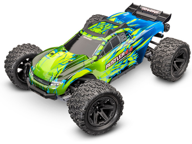 Traxxas Rustler 4x4 1:10 VX3 RTR albastru