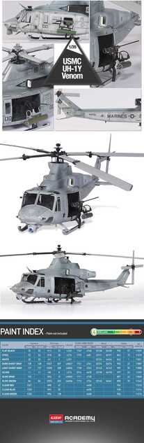 Kit model elicopter 12138 - USMC UH-1Y® Venom (1:35)