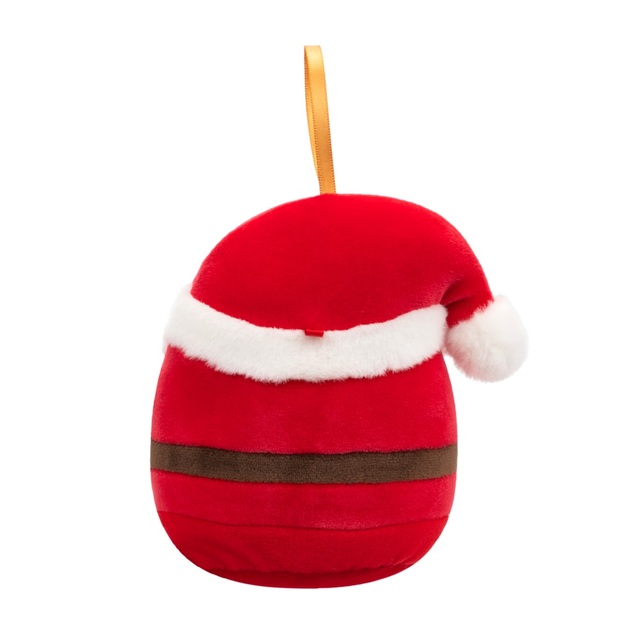 Squishmallows Decorazione natalizia Babbo Natale con occhiali - Nick, 10 cm