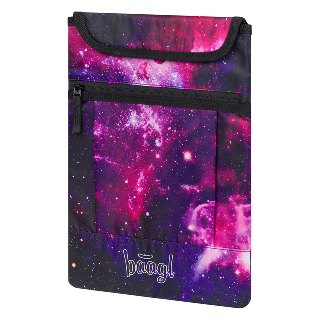 BAAGL SET 5 Skate Galaxy: Rucksack, Federmäppchen, Beutel, Gürteltasche, Laptop-Hülle