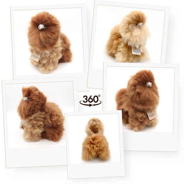 INKARI Jucărie de pluș Alpaca Medium Monsterfluff Sandstone 32cm