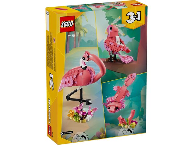 LEGO® Creator 3 v 1 31170 Divoké zvieratá: Ružový plameniak