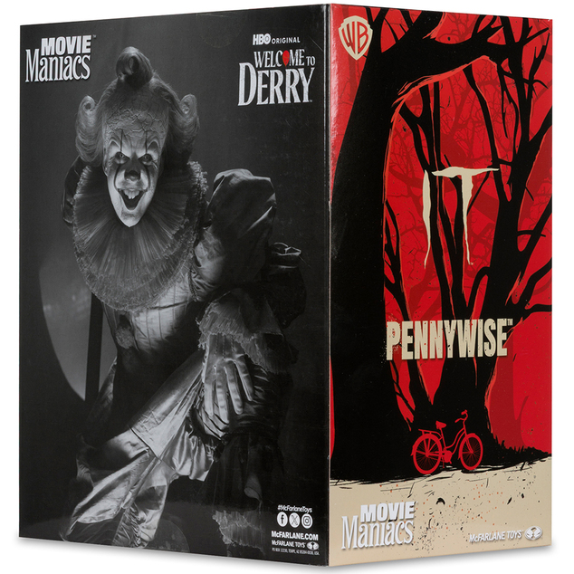 IT figura Üdvözöljük Derryben - Pennywise (Fekete-fehér) - McFarlane