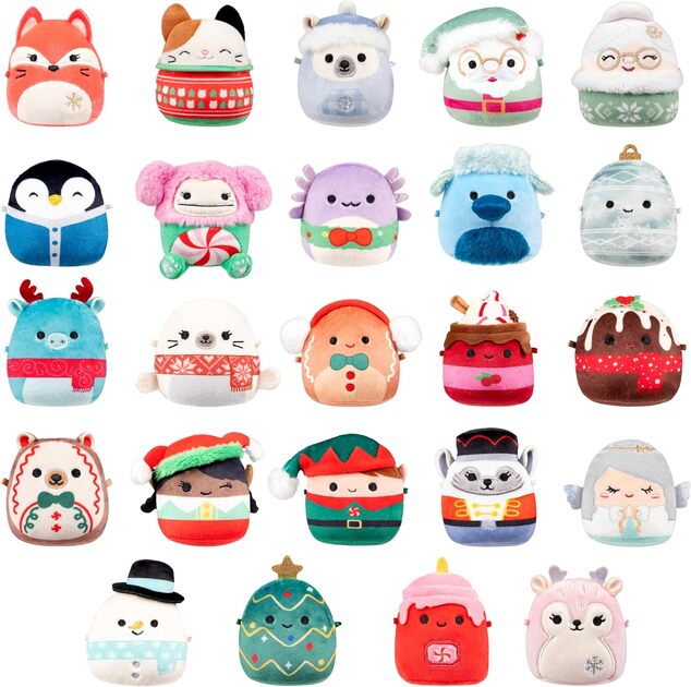 Squishmallows Micromallows 24-dňový plyšový adventný kalendár