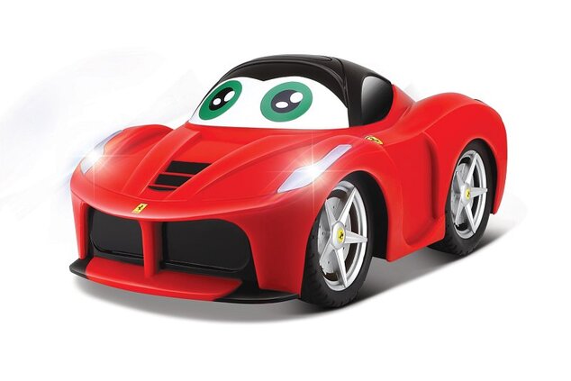 Maisto BB Junior RC - LaFerrari so svetlami a zvukmi, diaľkový ovládač červená, 27MHz
