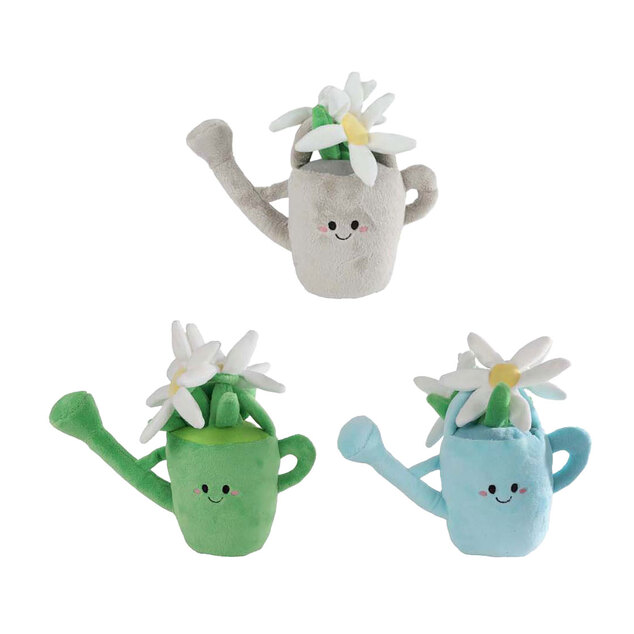 Plante d'intérieur en peluche dans un arrosoir bleu, 20 cm | Take Me Home