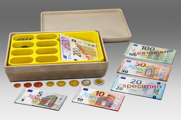 Wissner Pokladňa s bankovkami a mincami Euro