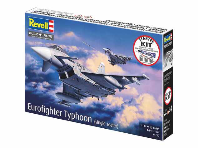 Starter Kit Flugzeug 74282 - Eurofighter Typhoon (Einsitzer) (1:144)