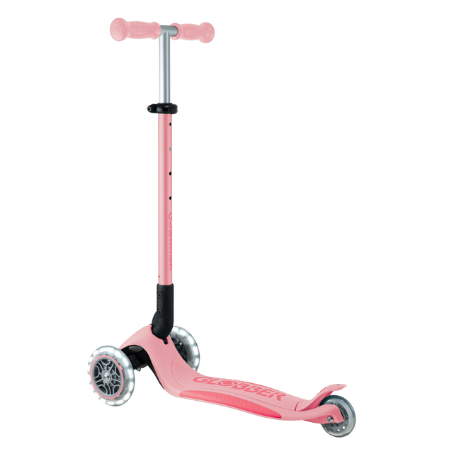 Globber otroški zložljiv skiro Elite Lights Pastel Pink