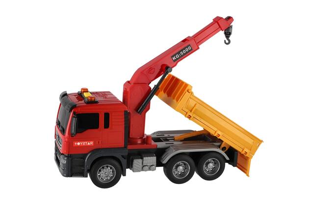 Camioncino servizi urbani plastica 27cm a frizione a batteria con luce con suono