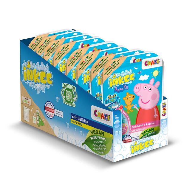 INKEE - Šumivá bomba do kúpeľa s prekvapením - Peppa Pig