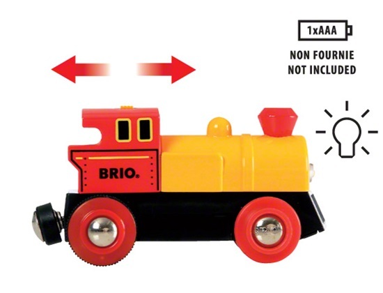 Brio mašinka s vagónikmi a svetlami - Elektrická